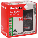 fischer Tassello DuoPower 6x30 S grigio chiaro/Rosso