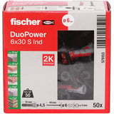 fischer Tassello DuoPower 6x30 S grigio chiaro/Rosso
