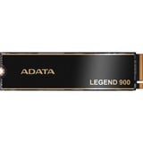 ADATA LEGEND 900 512 GB M.2 PCI Express 4.0 NVMe 3D NAND, Disco a stato solido Nero/Oro, 512 GB, M.2, 7000 MB/s