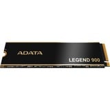 ADATA LEGEND 900 512 GB M.2 PCI Express 4.0 NVMe 3D NAND, Disco a stato solido Nero/Oro, 512 GB, M.2, 7000 MB/s