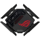 ASUS ROG Rapture GT-BE98 router wireless 10 Gigabit Ethernet Quad-band (2.4 GHz / 5 GHz-1 / 5 GHz-2 / 6 GHz) Nero Wi-Fi 7 (802.11be), Quad-band (2.4 GHz / 5 GHz-1 / 5 GHz-2 / 6 GHz), Collegamento ethernet LAN, Nero, Router da tavolo