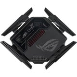 ASUS ROG Rapture GT-BE98 router wireless 10 Gigabit Ethernet Quad-band (2.4 GHz / 5 GHz-1 / 5 GHz-2 / 6 GHz) Nero Wi-Fi 7 (802.11be), Quad-band (2.4 GHz / 5 GHz-1 / 5 GHz-2 / 6 GHz), Collegamento ethernet LAN, Nero, Router da tavolo