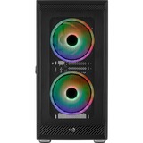 Aerocool Graphite V3 Midi Tower Nero Nero, Midi Tower, PC, Nero, ATX, micro ATX, Mini-ITX, ABS, SPCC, Acciaio, Blu, Verde, Rosso