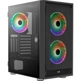 Aerocool Graphite V3 Midi Tower Nero, Chassis Tower Nero, Midi Tower, PC, Nero, ATX, micro ATX, Mini-ITX, ABS, SPCC, Acciaio, Blu, Verde, Rosso