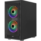 Aerocool Graphite V3 Midi Tower Nero, Chassis Tower Nero, Midi Tower, PC, Nero, ATX, micro ATX, Mini-ITX, ABS, SPCC, Acciaio, Blu, Verde, Rosso