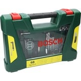 Bosch 2 607 017 191 punta per trapano Set di punte per trapano 68 pz, Trapano & Set di bit verde, Trapano, Set di punte per trapano, Metallo, Pietra, Legno, 1,68 kg, 68 pz, Phillips, Viti a croce, Torcia