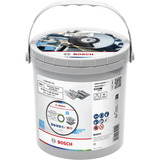 Bosch Disco da taglio per acciaio inossidabile e metallo, Ø 125 mm, 100 pezzi nel secchio, Lama 