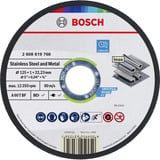 Bosch Disco da taglio per acciaio inossidabile e metallo, Ø 125 mm, 100 pezzi nel secchio, Lama 