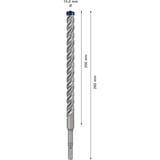 Bosch Expert Punta per martelli SDS plus-7X, Trapano Martello perforatore, Hammer drill bit, 1,5 cm, 265 mm, Cemento, Pietra, 20 cm