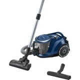 Bosch Serie 6 BGC41X36 aspirapolvere a traino 2,4 L A cilindro Secco 700 W Senza sacchetto Nero/Blu, 700 W, A cilindro, Secco, Senza sacchetto, 2,4 L, Filtro per allergia, HEPA