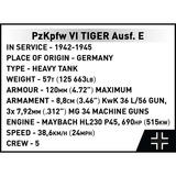 COBI Panzerkampfwagen VI Tiger Ausf. E Executive Edition, Giochi di costruzione 