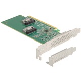 DeLOCK 90077 scheda di interfaccia e adattatore Interno, Controllore PCIe, 64 Gbit/s, 5 - 50 °C, -25 - 70 °C, 15 - 90%, Windows 10, Windows 7, Windows 8.1