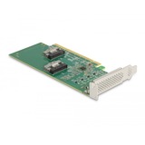 DeLOCK 90077 scheda di interfaccia e adattatore Interno, Controllore PCIe, 64 Gbit/s, 5 - 50 °C, -25 - 70 °C, 15 - 90%, Windows 10, Windows 7, Windows 8.1