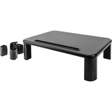 Digitus Ergonomic Monitor Riser, Base per monitor Nero, Supporto per computer portatile, Nero, 10 kg, 280 mm, 400 mm, 145 mm