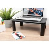 Digitus Ergonomic Monitor Riser, Base per monitor Nero, Supporto per computer portatile, Nero, 10 kg, 280 mm, 400 mm, 145 mm