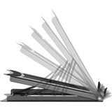 Digitus Supporto mobile per PC portatili grigio, Supporto per computer portatile, Nero, Metallo, 25,4 cm (10"), 38,1 cm (15"), 254 - 381 mm (10 - 15")