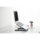 Digitus Supporto mobile per PC portatili grigio, Supporto per computer portatile, Nero, Metallo, 25,4 cm (10"), 38,1 cm (15"), 254 - 381 mm (10 - 15")