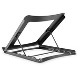 Digitus Supporto mobile per PC portatili, Stand grigio, Supporto per computer portatile, Nero, Metallo, 25,4 cm (10"), 38,1 cm (15"), 254 - 381 mm (10 - 15")