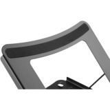Digitus Supporto mobile per PC portatili, Stand grigio, Supporto per computer portatile, Nero, Metallo, 25,4 cm (10"), 38,1 cm (15"), 254 - 381 mm (10 - 15")