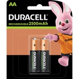 Duracell 5000394056978 batteria per uso domestico Batteria ricaricabile Stilo AA Batteria ricaricabile, Stilo AA, 2 pz, 2400 mAh, Multicolore, Blister