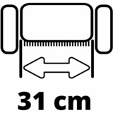 EINHELL GC-ES 1231/1 scarificatore 1200 W Nero, Rosso rosso/Nero, 1200 W, 31 cm, 9 mm, 300 m², 18 cm, 10 cm