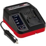 EINHELL Power X-Car Charger 3A, Caricabatterie Nero/Rosso