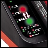 EINHELL Power X-Car Charger 3A, Caricabatterie Nero/Rosso