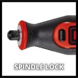 EINHELL Utensile a batteria per levigatura e incisione TE-MT 7,2 Li, Smerigliatrice diritta rosso/Nero