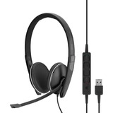EPOS | Sennheiser | SENNHEISER ADAPT 165 USB Cuffia Padiglione auricolare Connettore 3.5 mm USB tipo A Nero, Headset Nero, Cuffia, Padiglione auricolare, Chiamate e musica, Nero, Stereofonico, 2,262 m