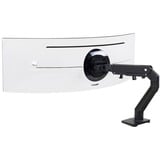 Ergotron HX Series 45-647-224 supporto da tavolo per Tv a schermo piatto 124,5 cm (49") Nero Scrivania, Base per monitor Nero, Morsa, 19,1 kg, 124,5 cm (49"), 100 x 100 mm, Regolazione altezza, Nero