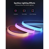 Govee Luce a corda al neon LED RGBIC per scrivanie, Striscia LED 
