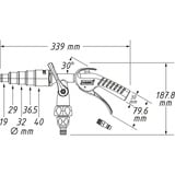 Hazet 9048P-2/3 accessorio per lavaggio a pressione Kit di pulizia per la macchina, Strumento soffio  Nero/Blu, Kit di pulizia per la macchina, Gardena, Nero, Turchese, 400 g