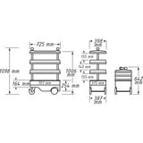 Hazet Carrello porta attrezzi Assistent 166C, Carrelli per attrezzi 
