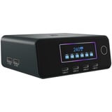 ICY BOX Diamond Charge 2401 caricatore GaN con display LCD-TFT, Caricabatterie Nero