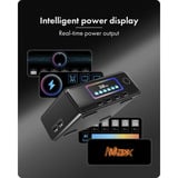 ICY BOX Diamond Charge 2401 caricatore GaN con display LCD-TFT, Caricabatterie Nero