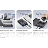 ICY BOX IB-388-CU3, Disk enclosure Nero