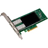 Intel® E810-XXVDA2 Interno Fibra, Scheda di rete Interno, Cablato, PCI Express, Fibra, Nero, Verde, Argento, Bulk