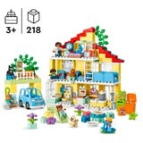 LEGO DUPLO Casetta 3 in 1, Giochi di costruzione Set da costruzione, 3 anno/i, Plastica, 218 pz, 3,45 kg
