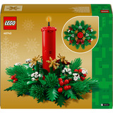 LEGO Iconic 40743 Decorazione da Tavolo Natalizia, Candela Giocattolo da Esposizione per Attività in Famiglia, Regalo Creativo 12+, Giochi di costruzione Candela Giocattolo da Esposizione per Attività in Famiglia, Regalo Creativo 12+, Set da costruzione, 12 anno/i, Plastica, 433 pz, 509 g