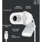 Logitech BRIO 100, Webcam bianco