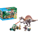 PLAYMOBIL Dinos Attacco di Spinosaurus allo scavo di dinosauri, Giochi di costruzione 