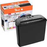 Peach PS400-11 distruggi documenti Taglio a striscia 72 dB Nero, Argento Nero, Taglio a striscia, 13 L, 72 dB, 2500 mm/min, 7 fogli, Nero, Argento