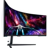 SAMSUNG G95NC Monitor PC 144,8 cm (57") 7680 x 2160 Pixel Dual UHD QLED Bianco, Monitor di gioco bianco/Nero, 144,8 cm (57"), 7680 x 2160 Pixel, Dual UHD, QLED, 1 ms, Bianco