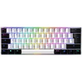 Sharkoon SGK50 S4 tastiera USB QWERTZ Tedesco Bianco bianco/Nero, 60%, USB, QWERTZ, LED RGB, Bianco