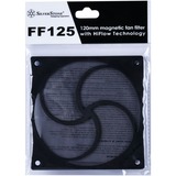 SilverStone SST-FF125B parte e accessorio del sistema di raffreddamento del computer Filtro per ventola, Filtro antipolvere Nero, Filtro per ventola, ABS, Nero, 120 mm, 5 mm, 120 mm