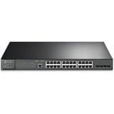 TP-Link TL-SG3428MP switch di rete Gestito L2/L3 Gigabit Ethernet (10/100/1000) Supporto Power over Ethernet (PoE) 1U Nero, Interruttore Gestito, L2/L3, Gigabit Ethernet (10/100/1000), Supporto Power over Ethernet (PoE), Montaggio rack, 1U