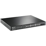 TP-Link TL-SG3428MP switch di rete Gestito L2/L3 Gigabit Ethernet (10/100/1000) Supporto Power over Ethernet (PoE) 1U Nero, Interruttore Gestito, L2/L3, Gigabit Ethernet (10/100/1000), Supporto Power over Ethernet (PoE), Montaggio rack, 1U