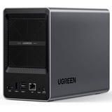 UGREEN DXP2800 Bundle con 2x Toshiba N300 4 TB (MN10ADA400ES), NAS grigio/Nero