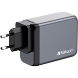 Verbatim GNC-200 Universale Nero, Grigio AC Ricarica rapida Interno, Caricabatterie grigio, Interno, AC, 21 V, Nero, Grigio