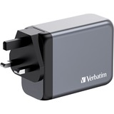Verbatim GNC-200 Universale Nero, Grigio AC Ricarica rapida Interno, Caricabatterie grigio, Interno, AC, 21 V, Nero, Grigio